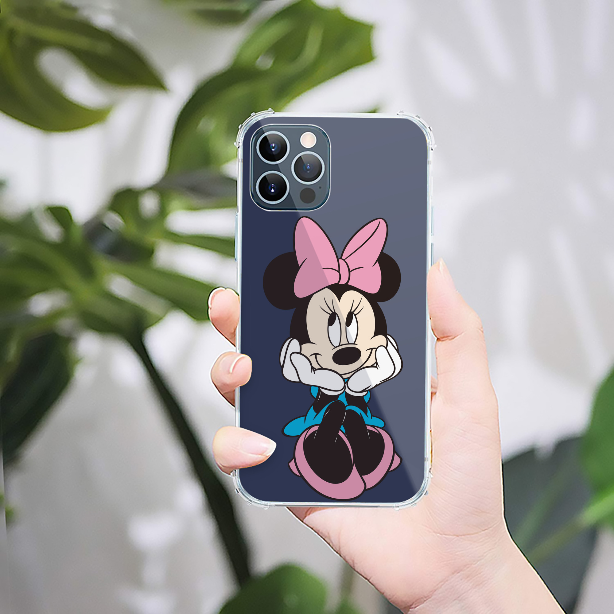 （画像用） ミッキーマウス Mickey Mouse 【iPhone 12シリーズ対応】透明スマホケース（クリアソフトケース）